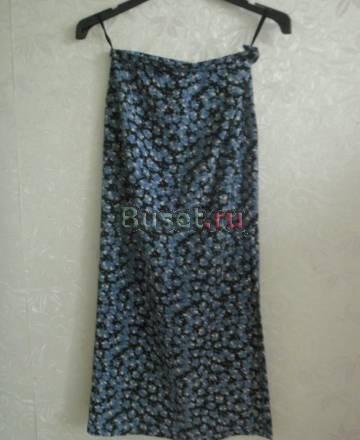 Юбка летняя с разрезом сбоку, сшила сама Москва