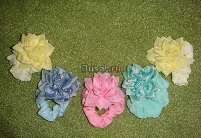 Резинки для волос с цветами Москва