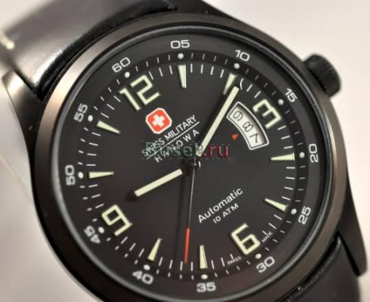Б/у swiss military "Hercules" black leather Москва
