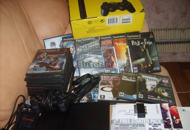 Sony Plastation 2+ 50  игр Москва