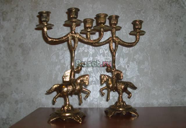 Подсвечники бронзовые Москва
