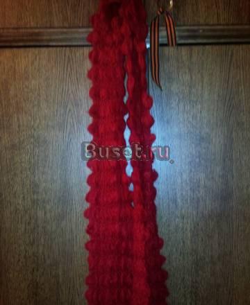 Шарф новый красный Санкт-Петербург