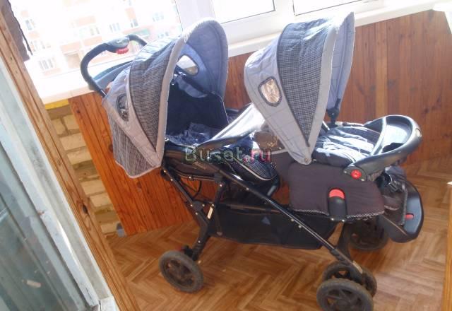 Коляска для двойни паровозик Смоленск