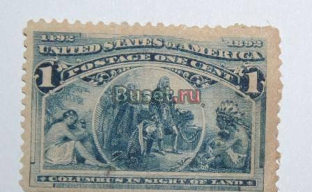 США серия "Христофор Колумб" 1 ц. 1892 г Санкт-Петербург
