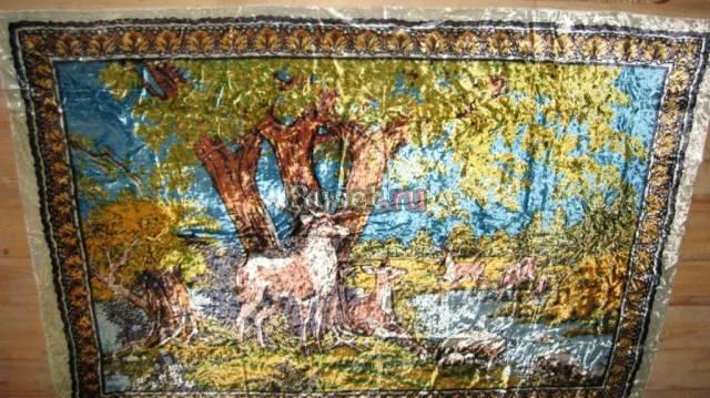 Ковер плюшевый настенный. 50-60-е гг. Винтаж Москва