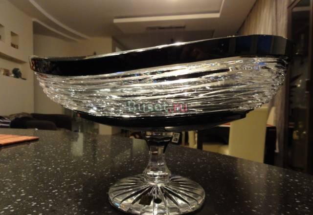 Новая хрустальная ваза для фруктов,Чехия Москва