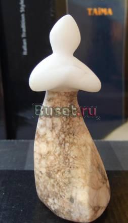 Статуэтка цветн. мрамор "Русский танец", 60-е годы Брянск