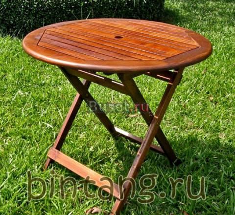 Стол из тикового дерева для дачи, пикника раскладн Москва