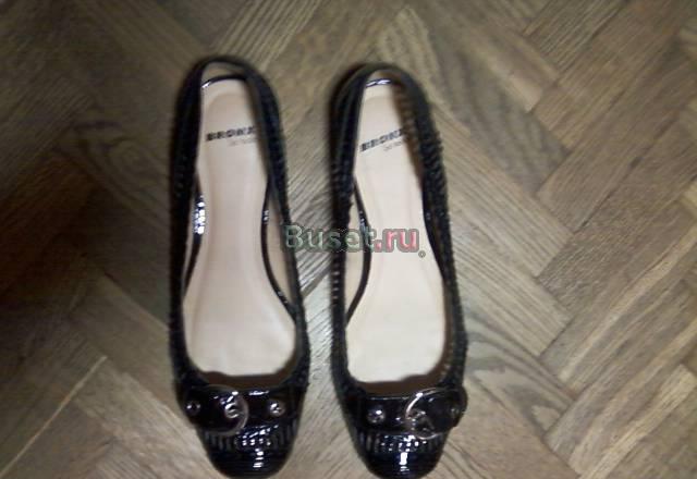 Лаковые балетки (нат.кожа) Bronx / чёрные Санкт-Петербург