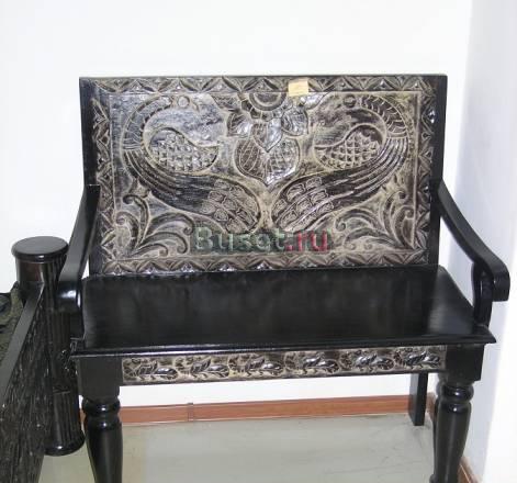 Скамья из натурального дерева Москва