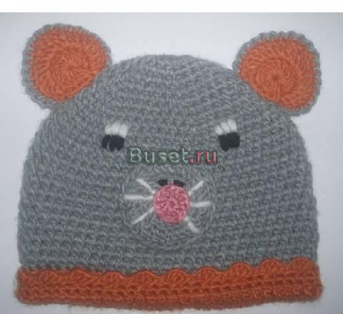 Мышонок шерстяная шапочка  от 4 лет и дальше Москва