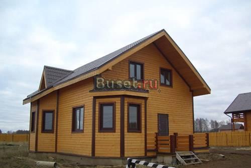 Коттедж  оцилиндрованное бревно Москва