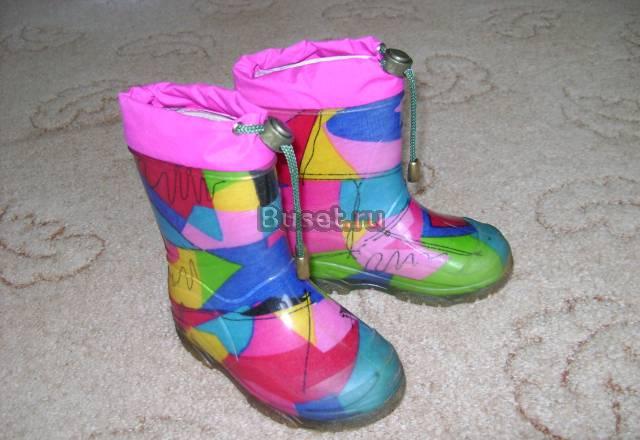 Тёплые резиновые сапожки д/д Москва