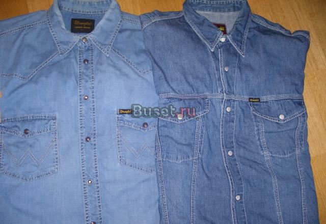 Рубашки джинсовые Wrangler (XXL) Diеsel(XL) Санкт-Петербург
