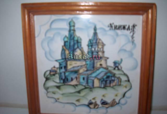 Картина на керамике Москва
