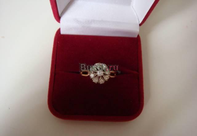 Кольцо с бриллиантами 17,5 размер Москва