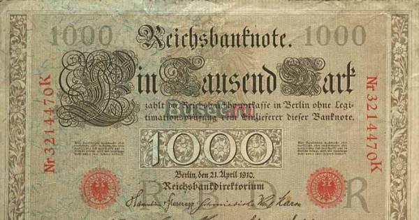 1000 марок. Германия 1910 г. Москва