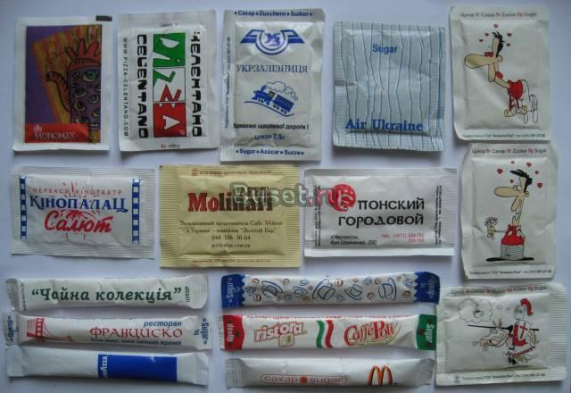 Пакетики сахар 16 шт Москва