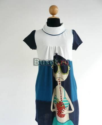 Платье -туника  с девочкой Москва