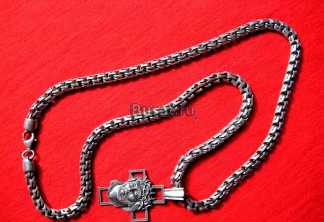 Цепь+браслет+кулон(серебро) Москва