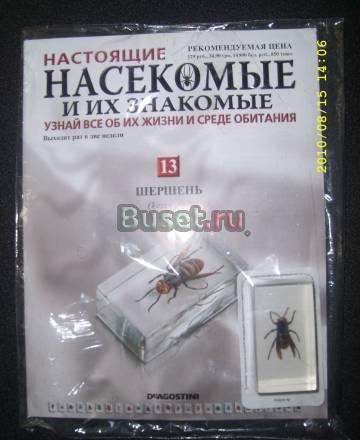 Журнал "Насекомые и их знакомые" Шершень (13 вып) Москва