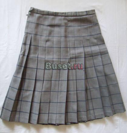 Юбка  плессир.  в клетку Москва