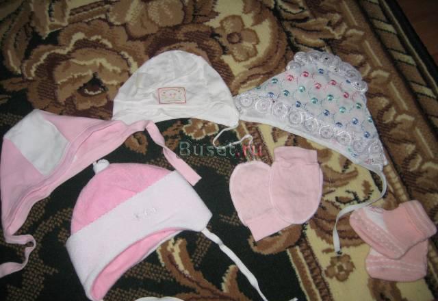Платья и шапочки для девочки 0-7 мес Москва