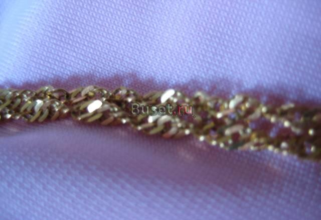 Классная золотая цепь 18 карат Москва