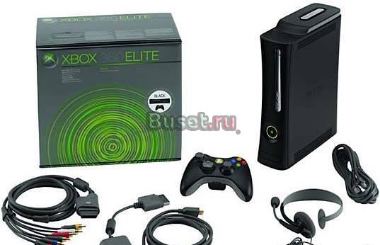 X-BOX 360 elite 120GB + 2 gamepad + 4 игры Москва