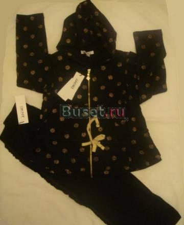 Необыкновенно красивый костюм dkny. Черный с золот Москва