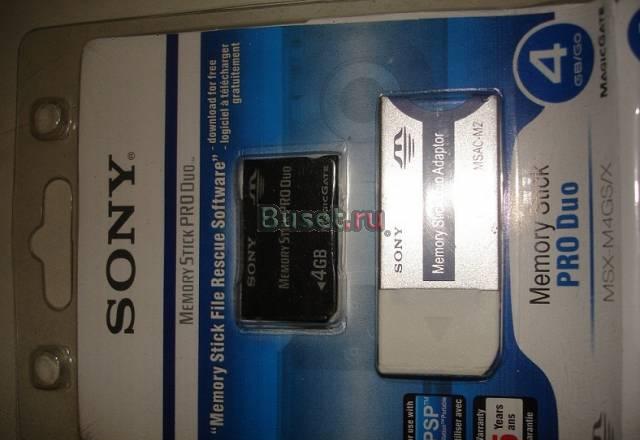 Карта памяти Pro Duo SoNy 4gb Санкт-Петербург