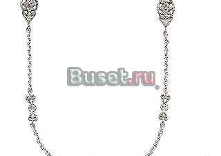 Серебряное ожерелье-бриллианты 0,20 карата Москва