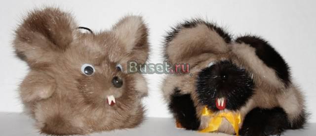 Подарки и игрушки из натурального меха Москва