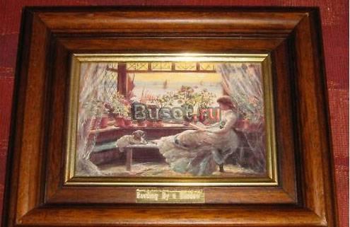 Цветная лакированная литография. Англия Москва