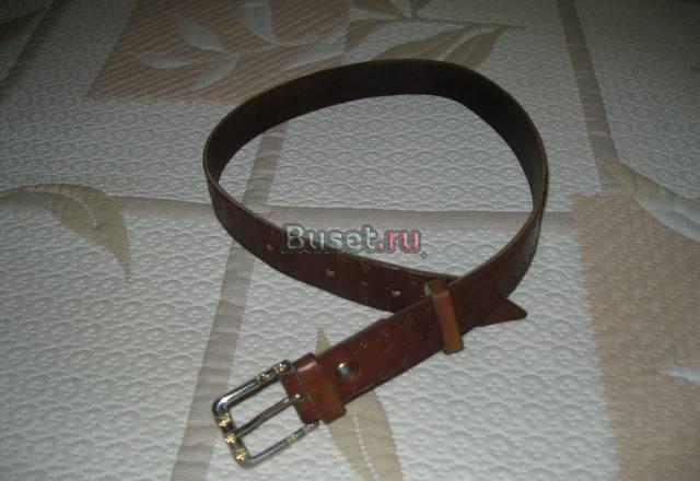 Ремень нат. кожа, коричневый, 72 см Москва