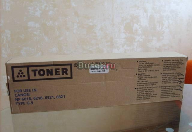 Тонер Canon, тип G-9 для NP 6016, 6218, 6521,6621 Москва