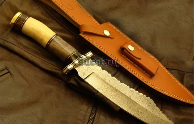 Дамаский охотничий нож ручной работы Англия Екатеринбург