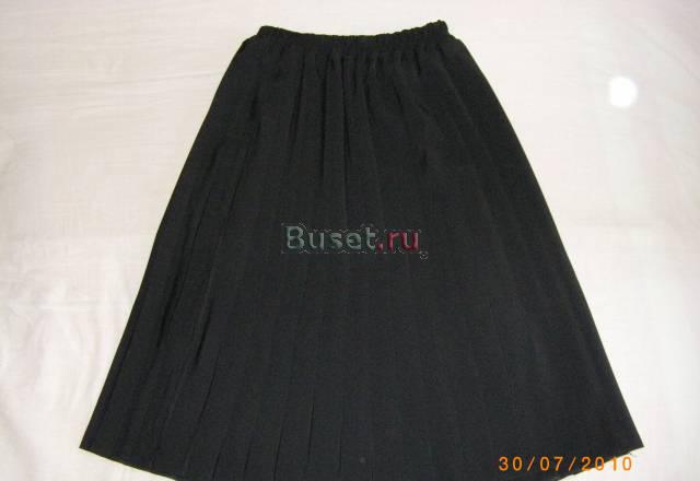 Чёрная плессерованная юбка Москва