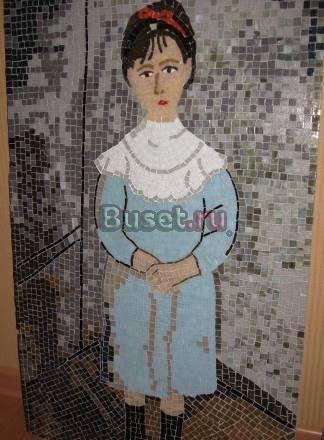 Картина из мозаики. Девочка в голубом Санкт-Петербург