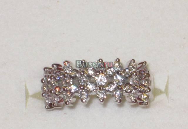 Крупное золотое кольцо с бриллиантами 0.78 ct Москва
