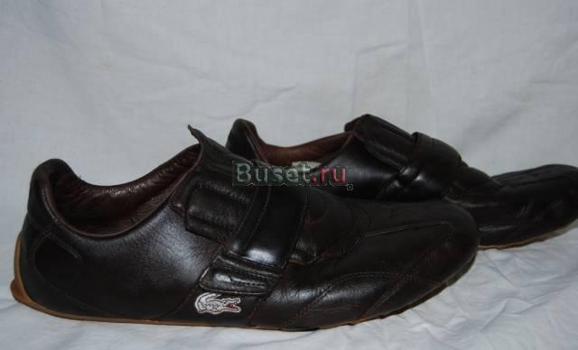 Lacoste б/у 45 размер темно-коричневые нат.кожа Кострома