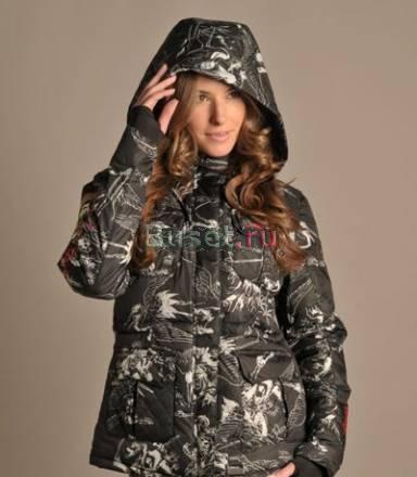 Пуховик с капюшоном Ed Hardy  Cristian Audigier Москва