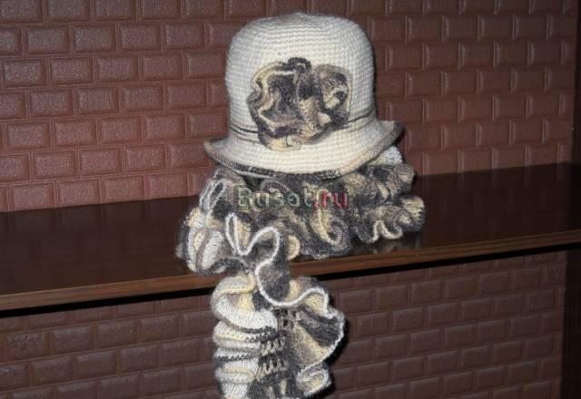 Шляпка и шарфик ручная работа Санкт-Петербург