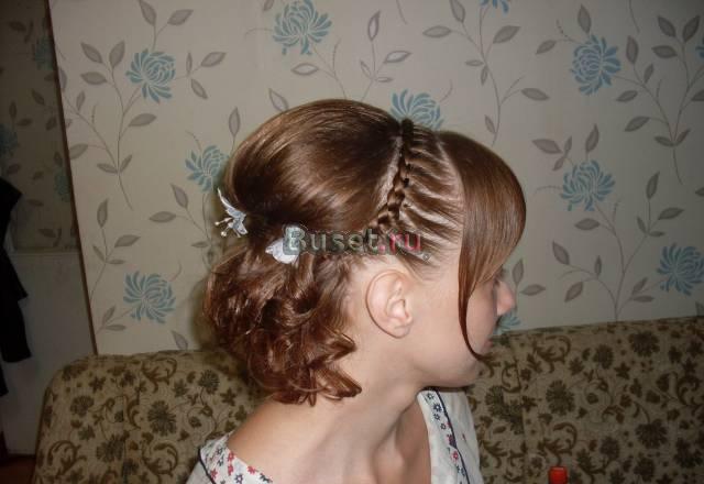 Вечерние  прчески с элементами плетения 1000р Москва