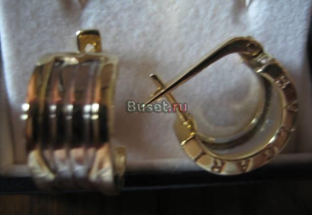 Потрясающие золотые серьги Москва