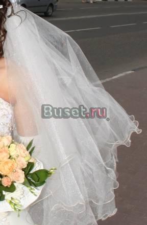 Фата с золотой каемкой Москва