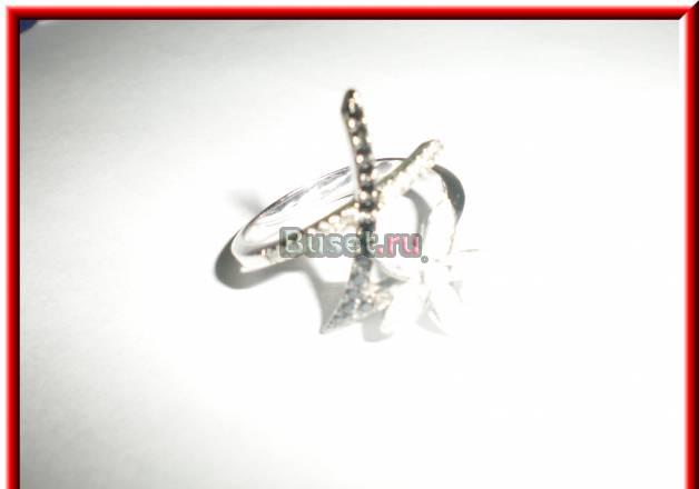 Оптовая цена Новoe. Кольцо из белого золота и брил Москва