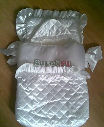 Комплект на выписку 9 предметов атлас на осень Москва