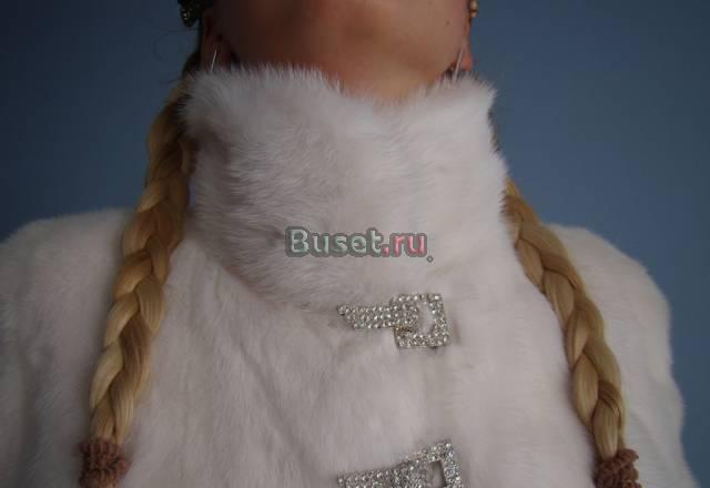 Белая новая норковая шуба. Дания Москва