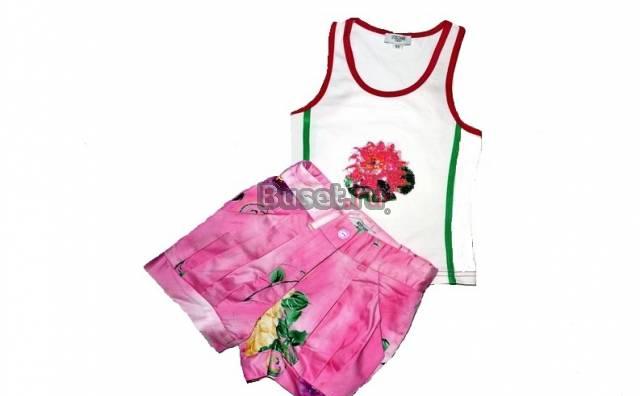 Костюм-двойка Moschino майка и шортики. 3-8 лет Москва